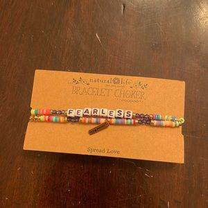 Natural Life Fearless Bracelet Choker